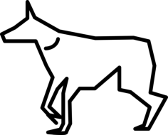 Dog Outline Outline Svg Vector, Free Vectors File